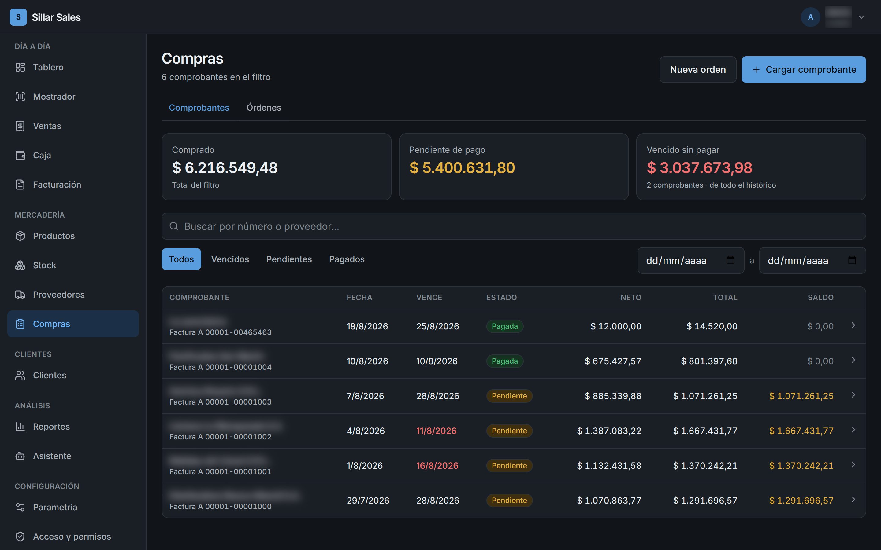 Modulo Compras